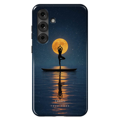 Personalized Calm Celestial Yoga Galaxy Case