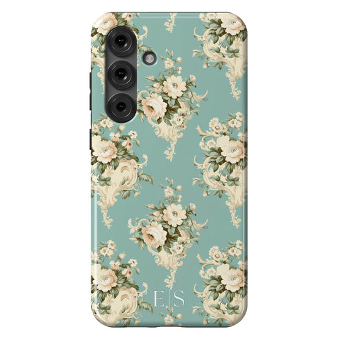 Custom Initials Shabby Chic Rococo Galaxy Case