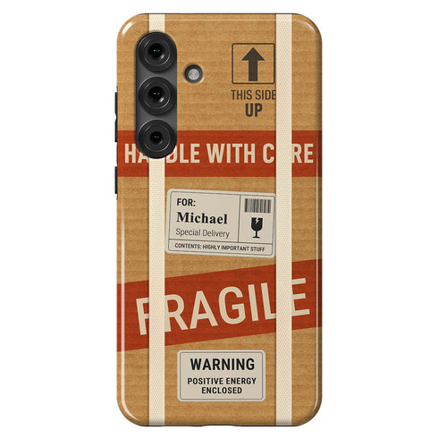 Personalized Fragile Handle With Care Galaxy Case
