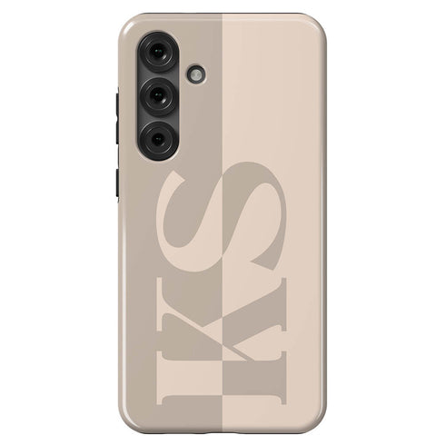Personalized Minimalist Two-Tone Solid Galaxy Case