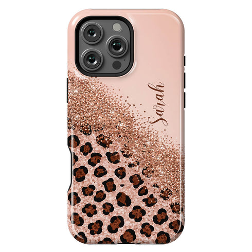 Personalized Leopard Glam iPhone Case