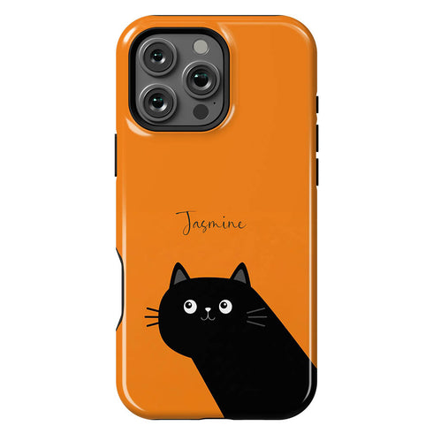 Personalized Cute Cat Mood iPhone Case