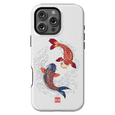 Personalized Yin Yang Koi Harmony iPhone Case
