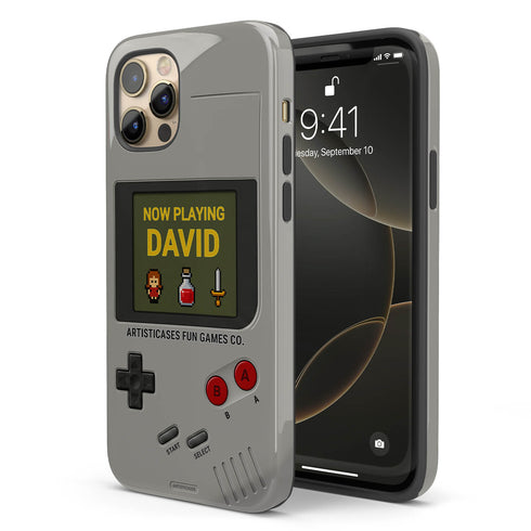 Personalized Pixel Retro Handheld Game Console iPhone Case