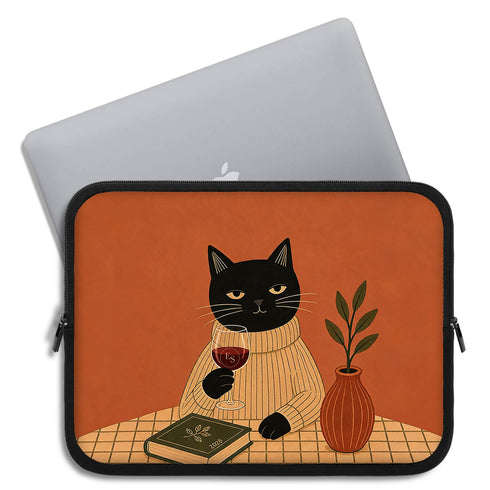 Personalized Zen Cat Laptop Sleeve