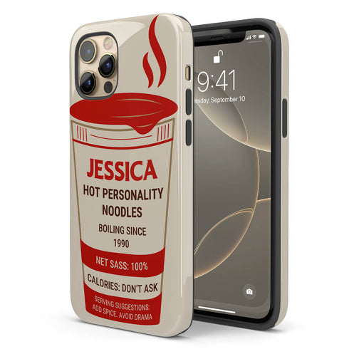 Personalized Funny Instant Noodles Cup iPhone Case