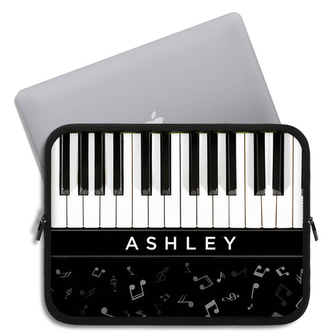 Personalized Piano Keys Laptop Sleeve
