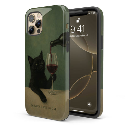 Custom Wine & Whiskers iPhone Case