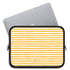 Personalized Coastal Stripes Laptop Sleeve