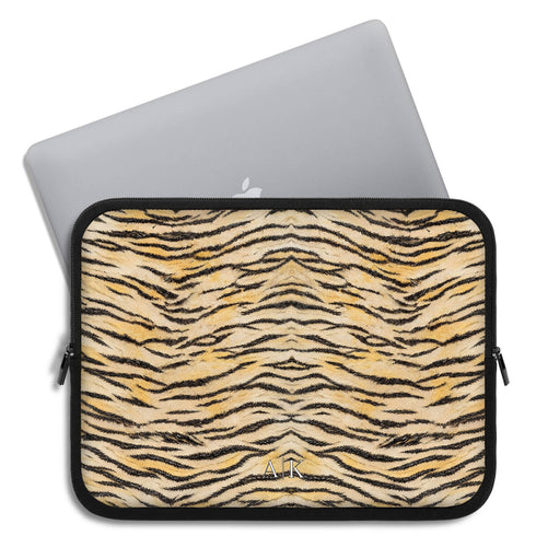Personalized Velvet Tiger Laptop Sleeve