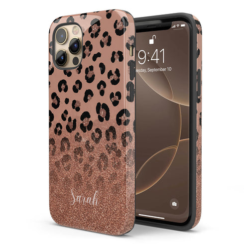 Personalized Leopard Glow iPhone Case