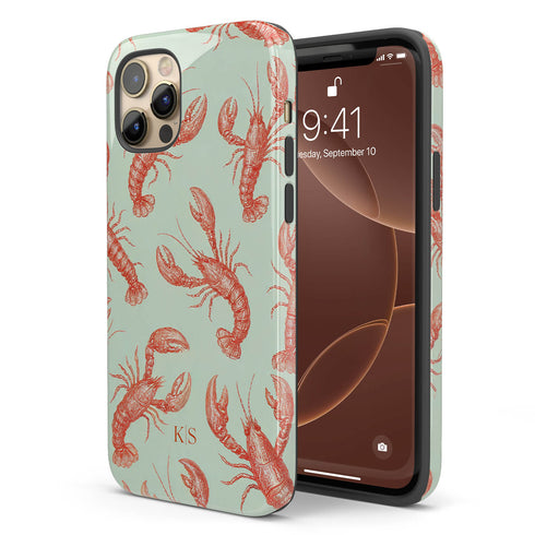 Personalized Lucky Lobsters iPhone Case