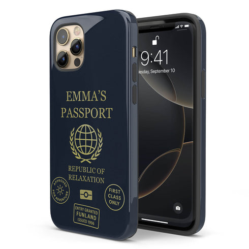 Personalized Classic Passport Cover iPhone Case