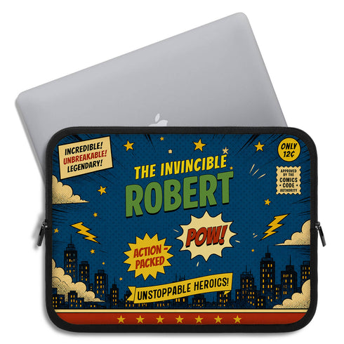 Personalized Comic Book Laptop Sleeve