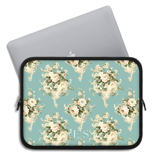Personalized Shabby Chic Rococo Laptop Sleeve