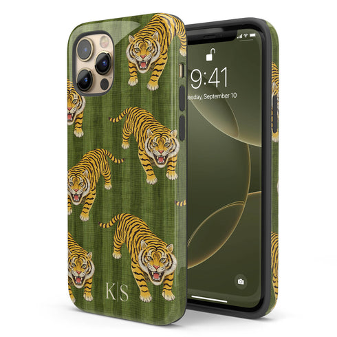 Personalized Bold Imperial Tiger iPhone Case