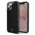 Dark Leopard Round Monogram iPhone Case - Centered
