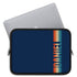 Personalized Retro Rainbow Stripes Laptop Sleeve