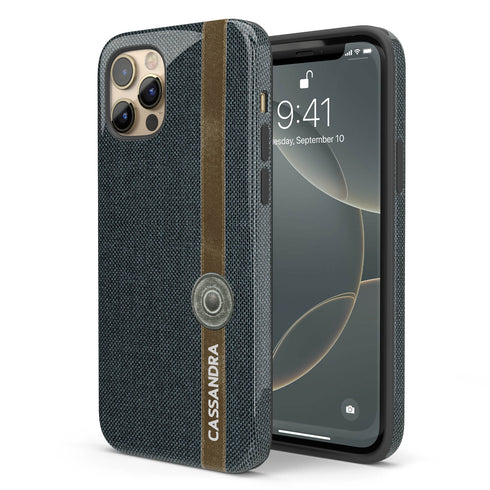 Personalized Cotton Fabric Denim iPhone Case