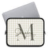 Personalized Gingham Name & Initials Laptop Sleeve