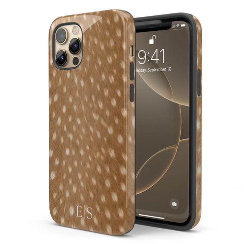 Personalized Luxe Spotted Deer Fur iPhone Case