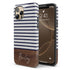Custom Name Rustic Wood Stripes iPhone Case