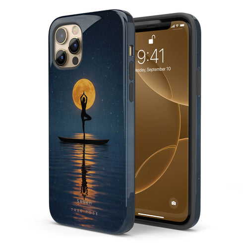 Personalized Calm Celestial Yoga iPhone Case
