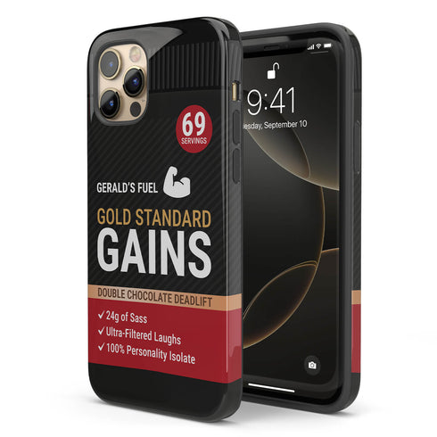 Personalized Gym Rat Protein Powder iPhone Case