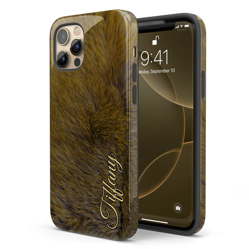 Personalized Whimsical Animal Fur iPhone Case