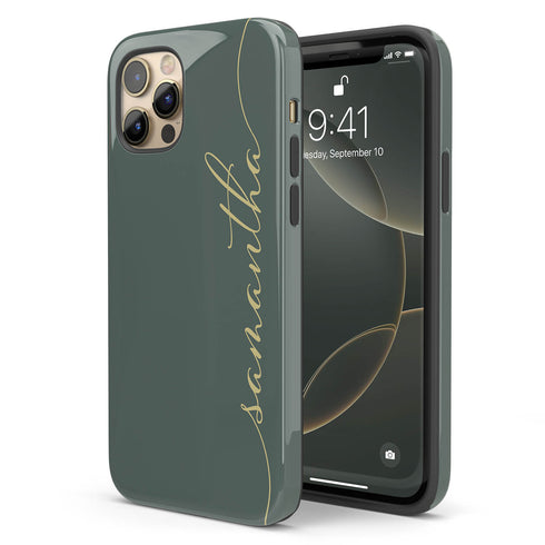 Custom Name Fresh Calligraphy iPhone Case - Vertical
