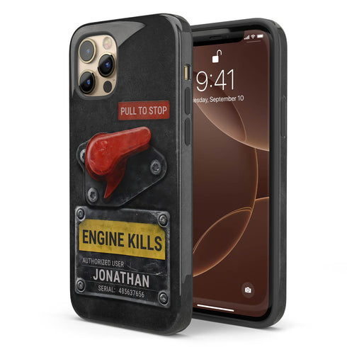 Personalized Racing Kill Switch iPhone Case