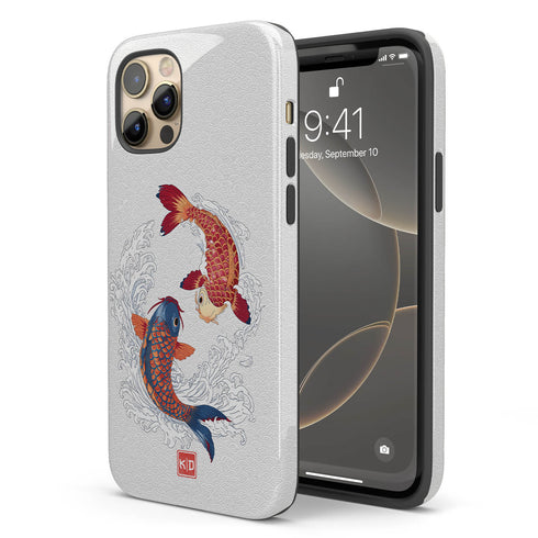 Personalized Yin Yang Koi Harmony iPhone Case