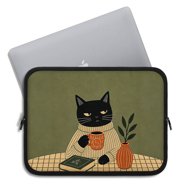 Personalized Judgy Cat Laptop Sleeve