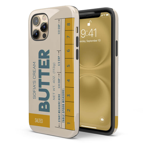 Custom Name Butter Cream iPhone Case