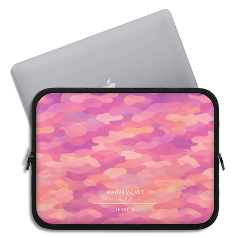 Personalized Bloom Camo Laptop Sleeve