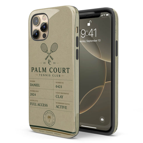 Personalized Tennis Club iPhone Case