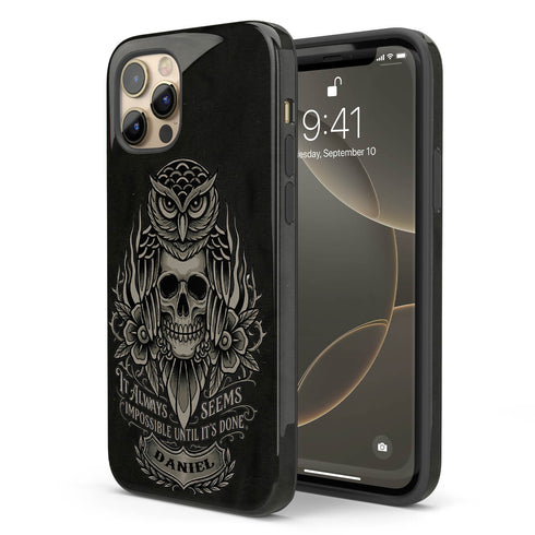 Personalized Gym Motivational Until It's Done iPhone Case