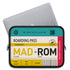 Personalized Boarding Pass Laptop Sleeve