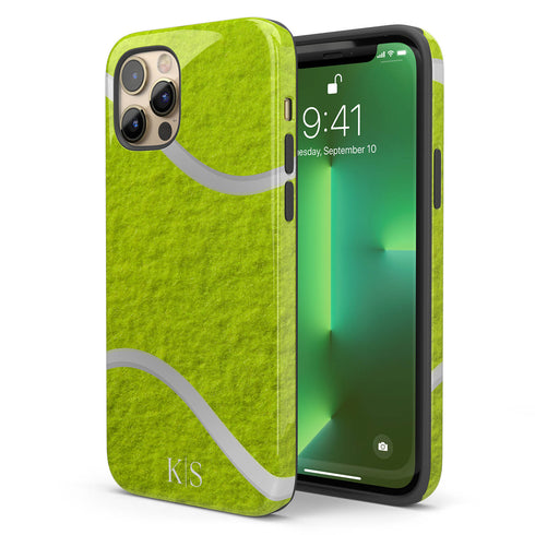 Sports Tennis Ball Initials iPhone Case