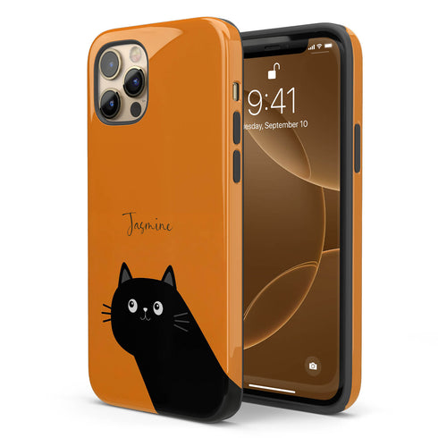 Personalized Cute Cat Mood iPhone Case
