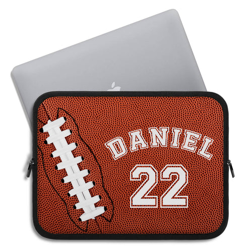 Personalized Football Laptop Sleeve