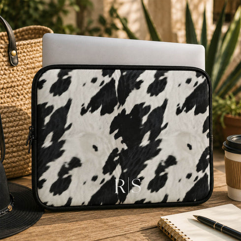 Personalized Cowhide Laptop Sleeve