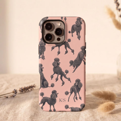 Personalized French Poodles iPhone Case