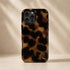 Personalized Amber Tortoise Vertical Initials iPhone Case