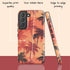 Custom Initials Tropical Blush Palm Trees Galaxy Case