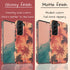Custom Initials Tropical Blush Palm Trees Galaxy Case