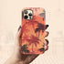 Custom Initials Tropical Blush Palm Trees iPhone Case