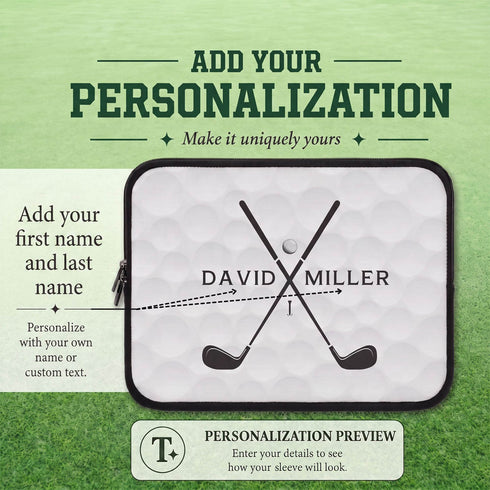 Personalized Golf Laptop Sleeve