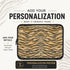 Personalized Velvet Tiger Laptop Sleeve