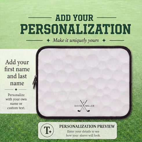Personalized Golf Laptop Sleeve